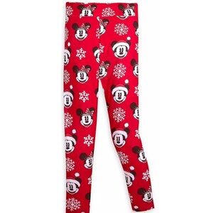 DISNEY Women’s Christmas Mickey and Minnie Mouse Sz XS leggings